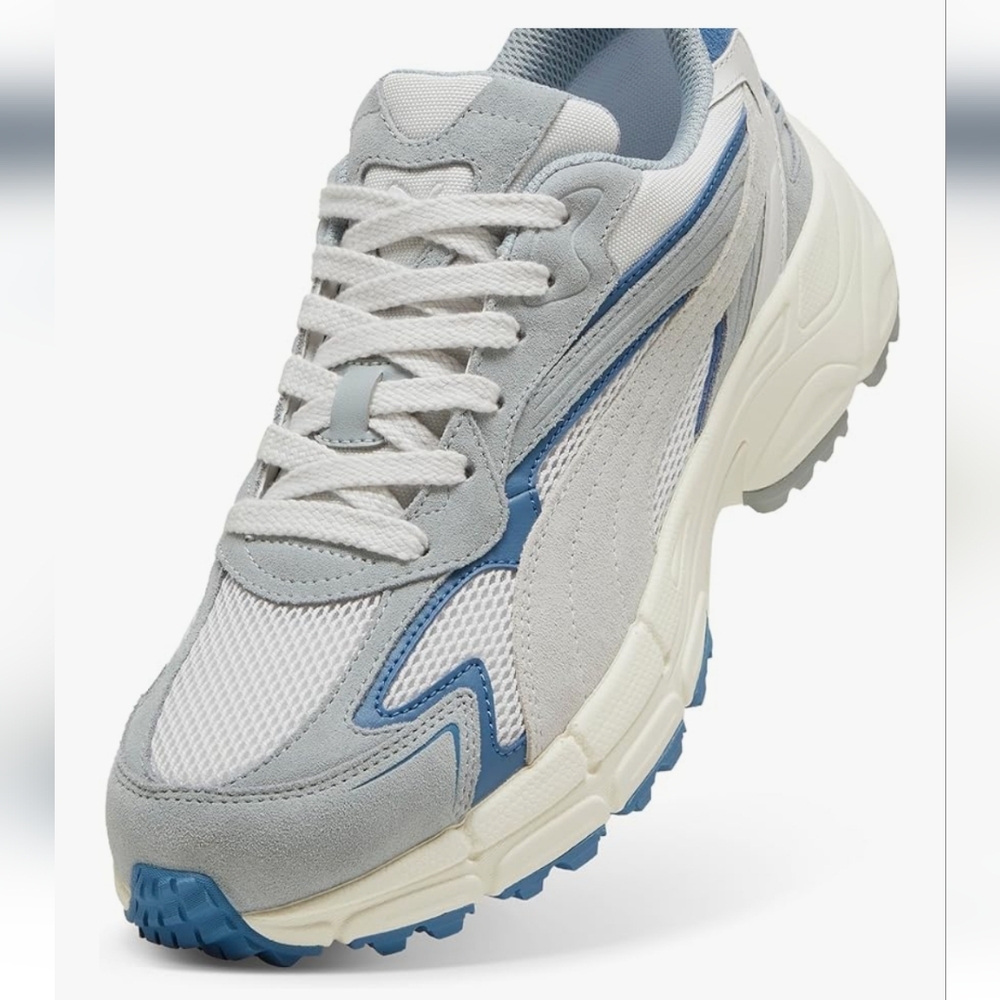 Puma NWT Teveris G Blue Horizon-Feather Gray Unisex Golf Shoes Size 4